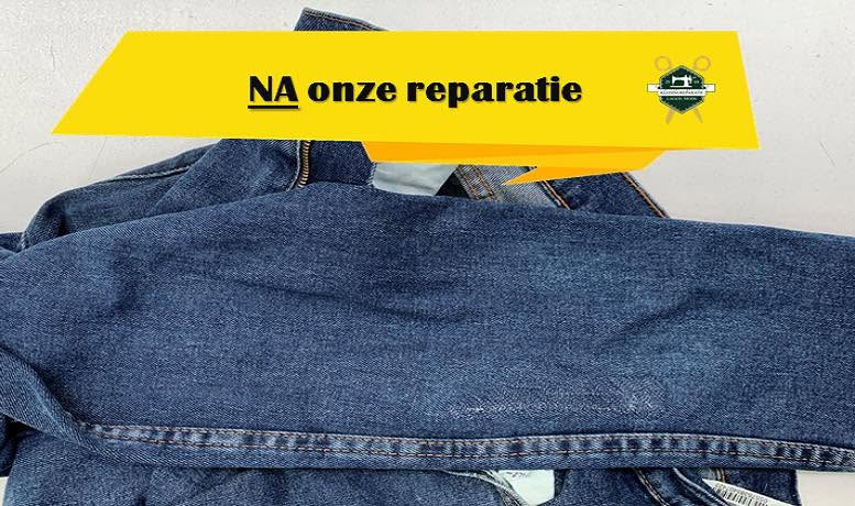 Dezelfde jeans na onzichtbare reparatie